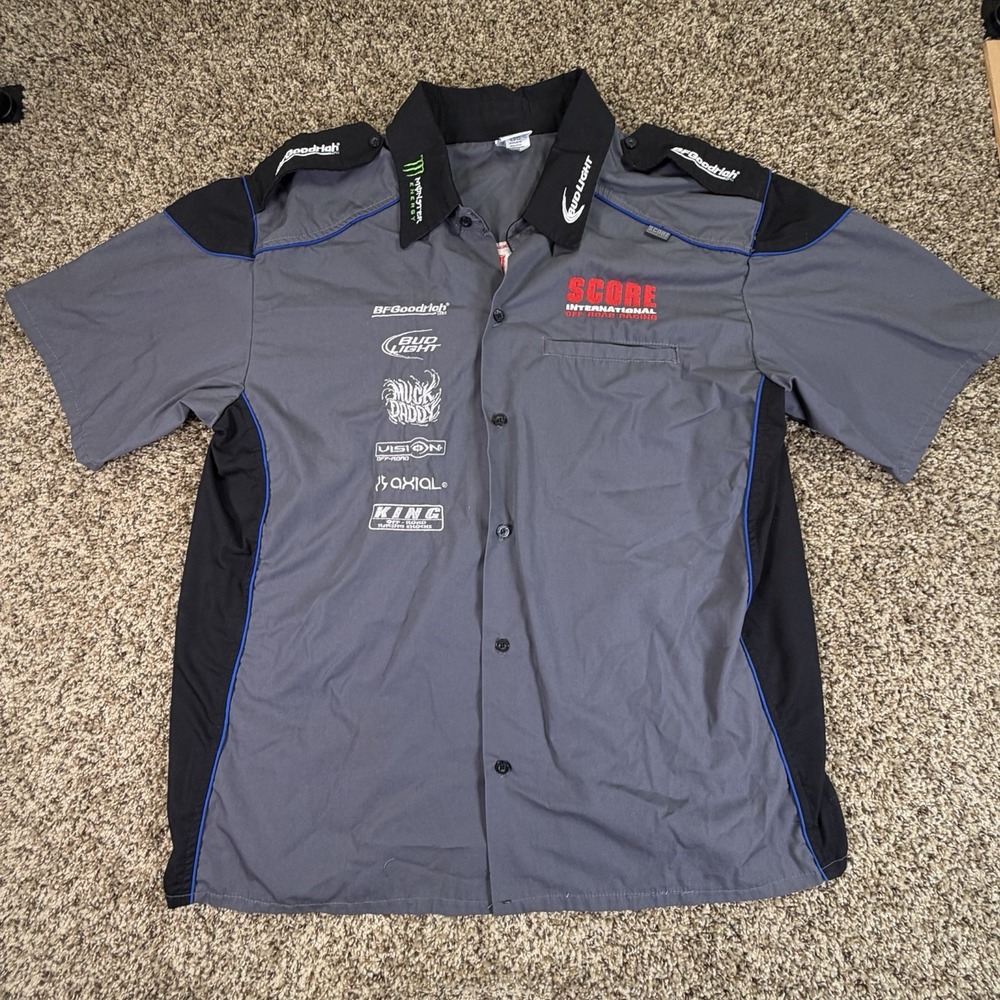 SCORE International Off Road Racing Mechanic Shirt 2XL BFGoodrich Bud Light Baja